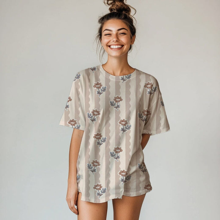 Vorbestellung | "Flower Wave Stripes Beige" fadenwunsch 
