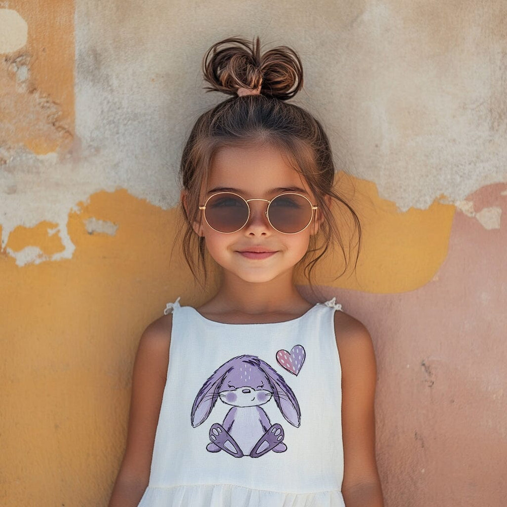 Vorbestellung | Bügelbild "Hasen Scratch Bunt Lila" fadenwunsch 