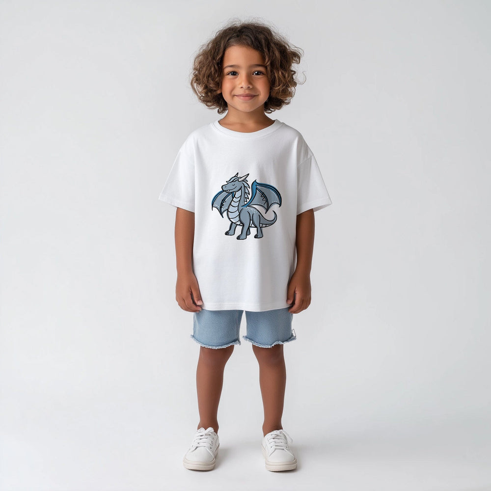 Vorbestellung | Bügelbild "Dragonparts Drache Grau" fadenwunsch 