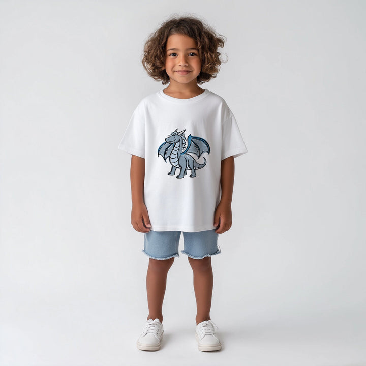 Vorbestellung | Bügelbild "Dragonparts Drache Grau" fadenwunsch 