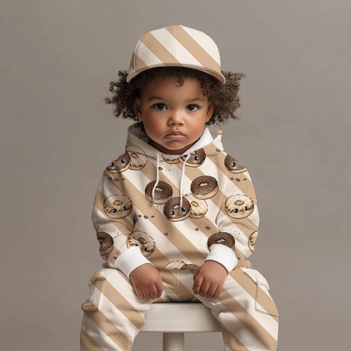 Vorbestellung | "Donut Love Kombi Streifen Beige Dunkelbeige" fadenwunsch 