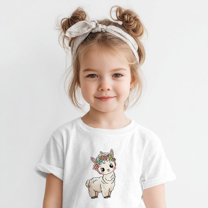 Vorbestellung | Bügelbild "Bloomy Alpaka Beige Flower" fadenwunsch 