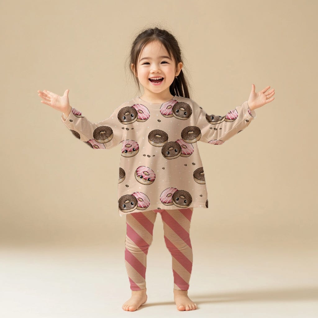 Vorbestellung | "Donut Love Kombi Streifen Rosa Apricot" fadenwunsch 