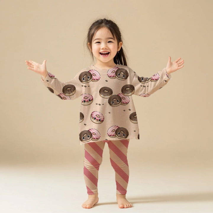 Vorbestellung | "Donut Love Kombi Streifen Rosa Apricot" fadenwunsch 