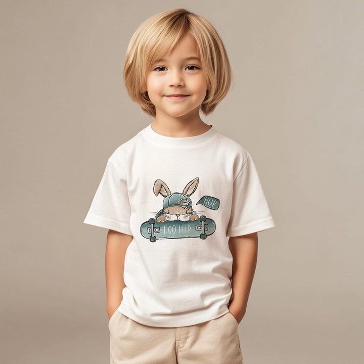 Vorbestellung | Bügelbild "Hasen Scratch Boy 1" fadenwunsch 