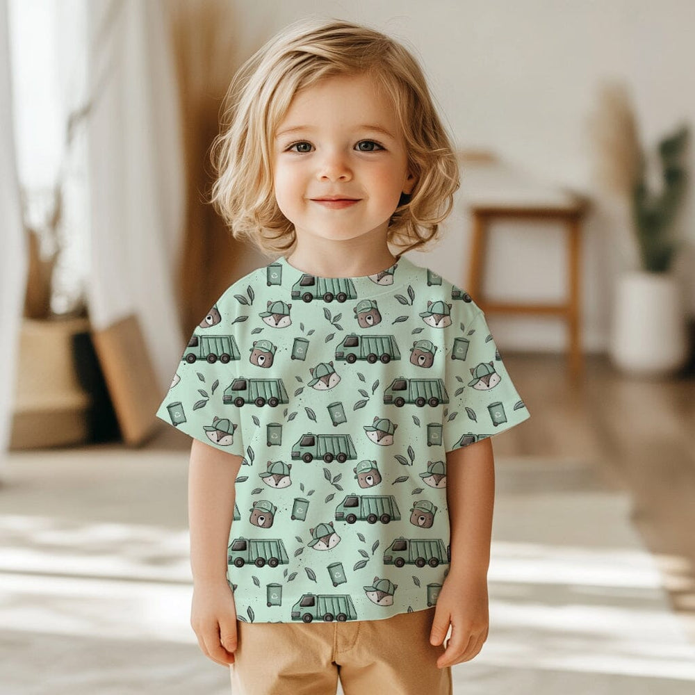 Vorbestellung | "Müllauto Freunde Mint" fadenwunsch 