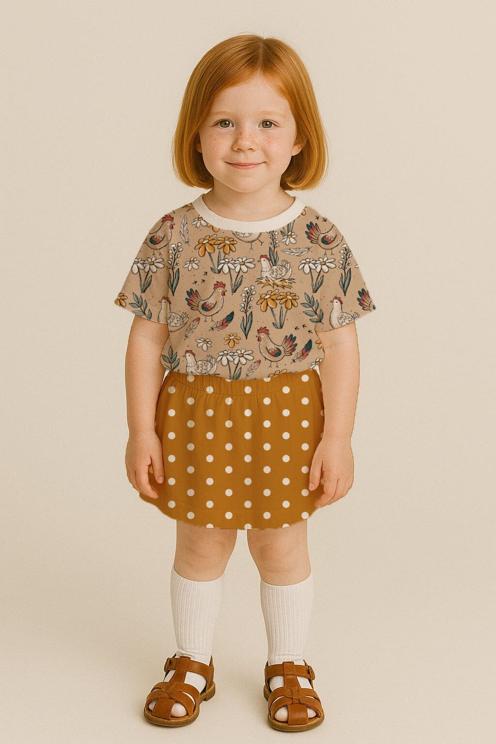 Vorbestellung | "Punkte Ocker - Kombi Hühnertag" fadenwunsch 