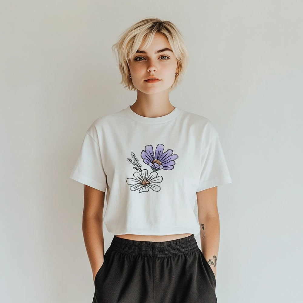 Vorbestellung | Bügelbild "Flower Time" fadenwunsch 