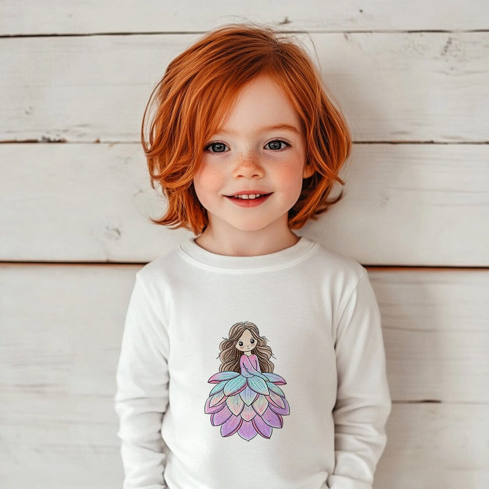 Vorbestellung | Bügelbild "Blumengirl 1" fadenwunsch 