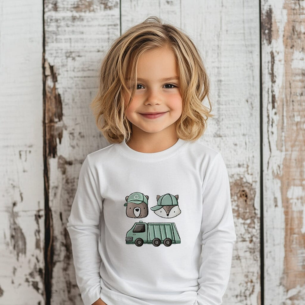 Vorbestellung | Bügelbild "Müllauto Freunde" fadenwunsch 