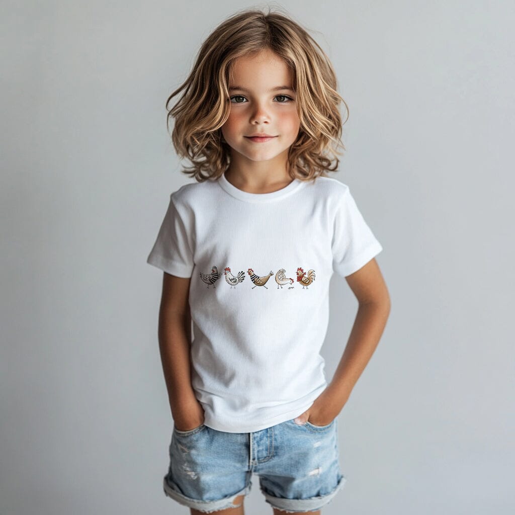 Vorbestellung | Bügelbild "Hühner Cool - The Gang" fadenwunsch 