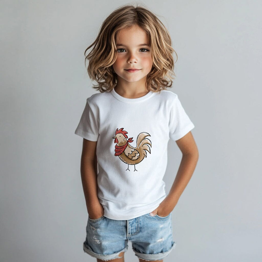 Vorbestellung | Bügelbild "Hühner Cool - Halstuch" fadenwunsch 