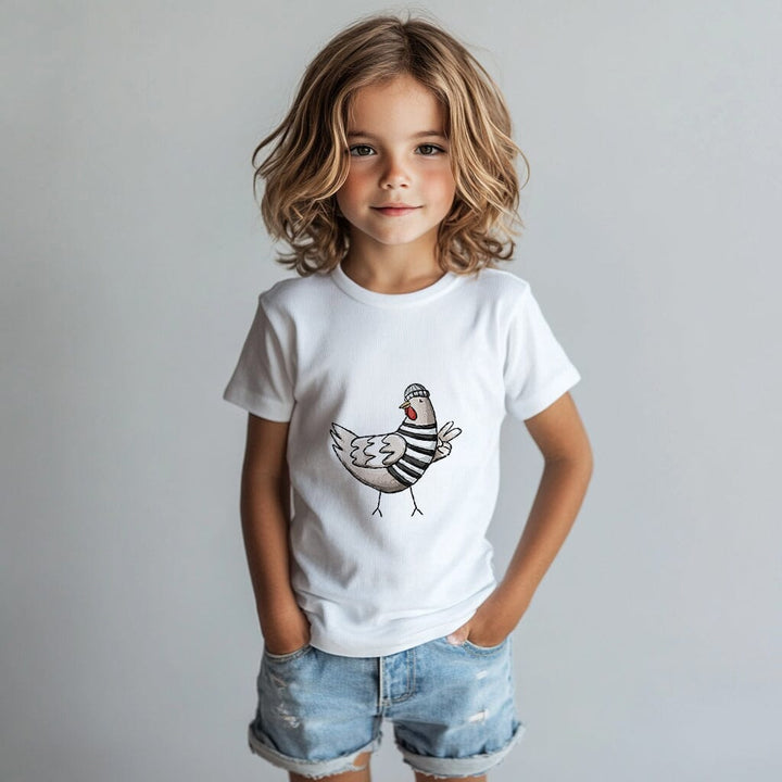 Vorbestellung | Bügelbild "Hühner Cool - Peace" fadenwunsch 