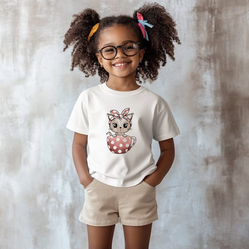 Vorbestellung | Bügelbild "Tassenkitty - Punkte Tasse" fadenwunsch 