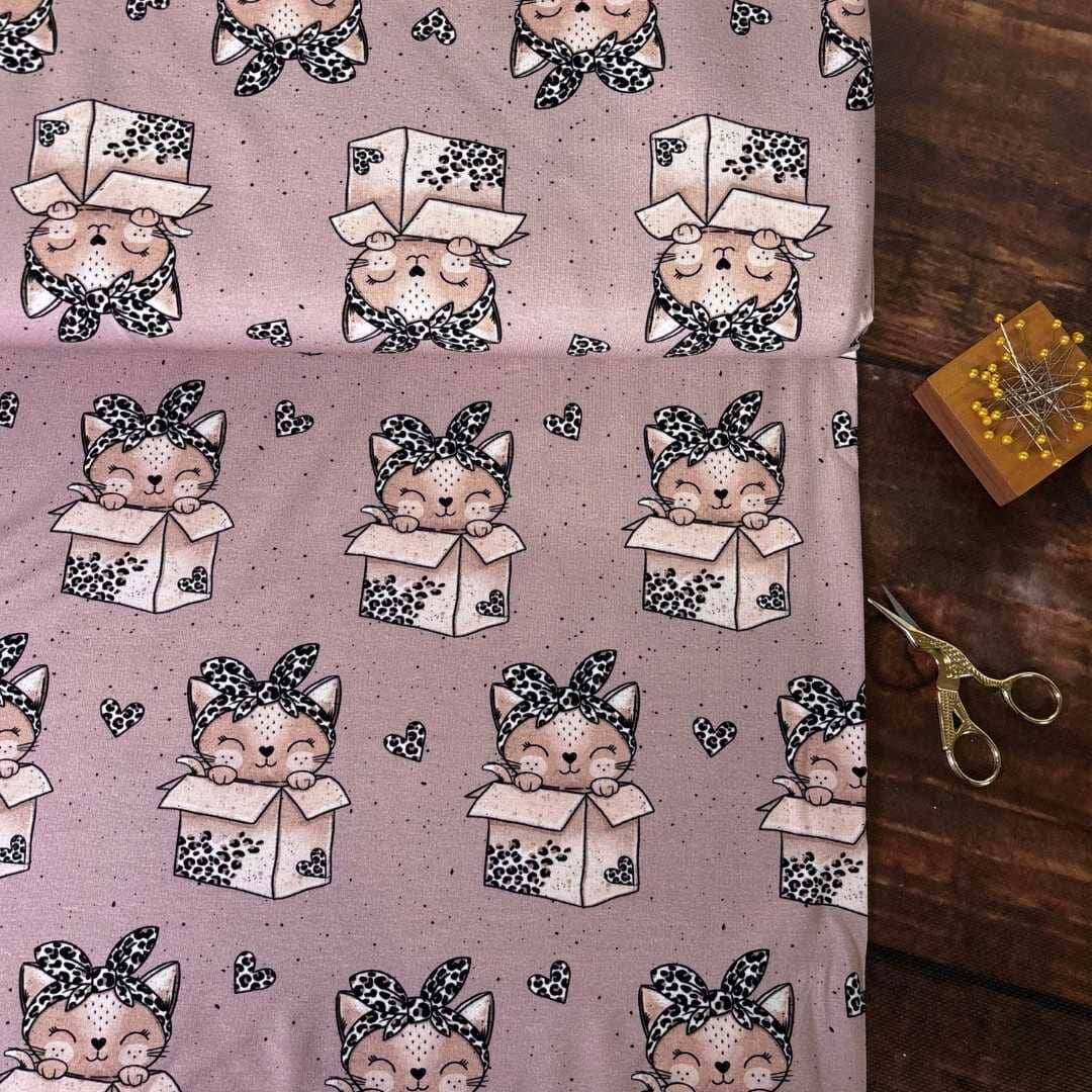 "Kitty in Box - Leo Mauve" fadenwunsch 