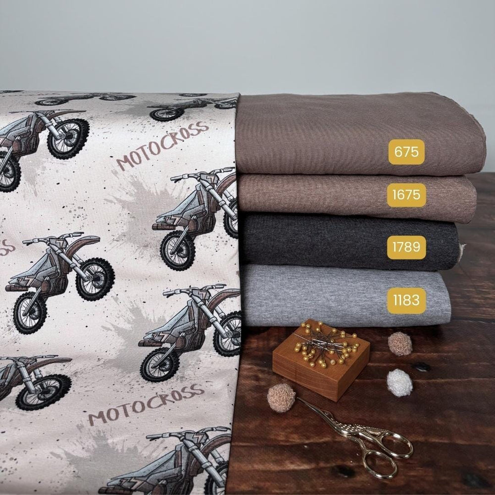 Bio-French-Terry Motorcross Beige fadenwunsch 