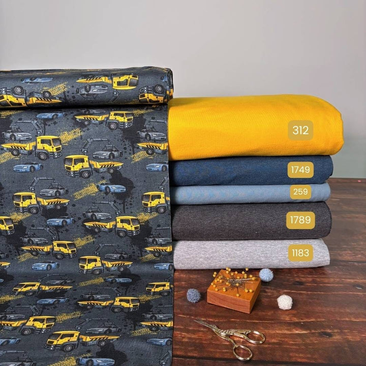 Bio Jersey "Abschleppwagen Blau" fadenwunsch 