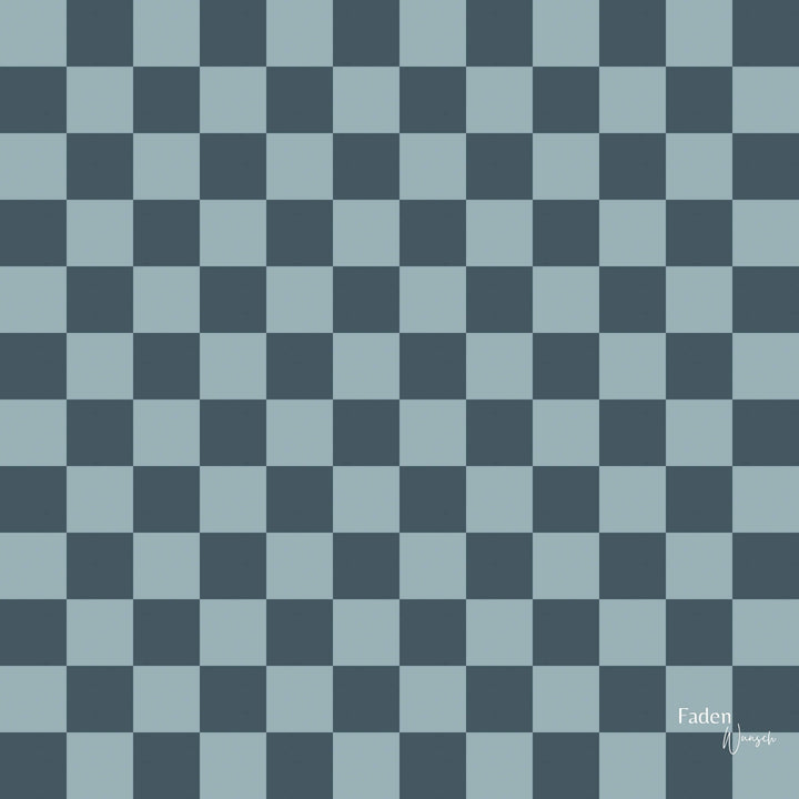 Lycra Checkerboard Blau fadenwunsch 