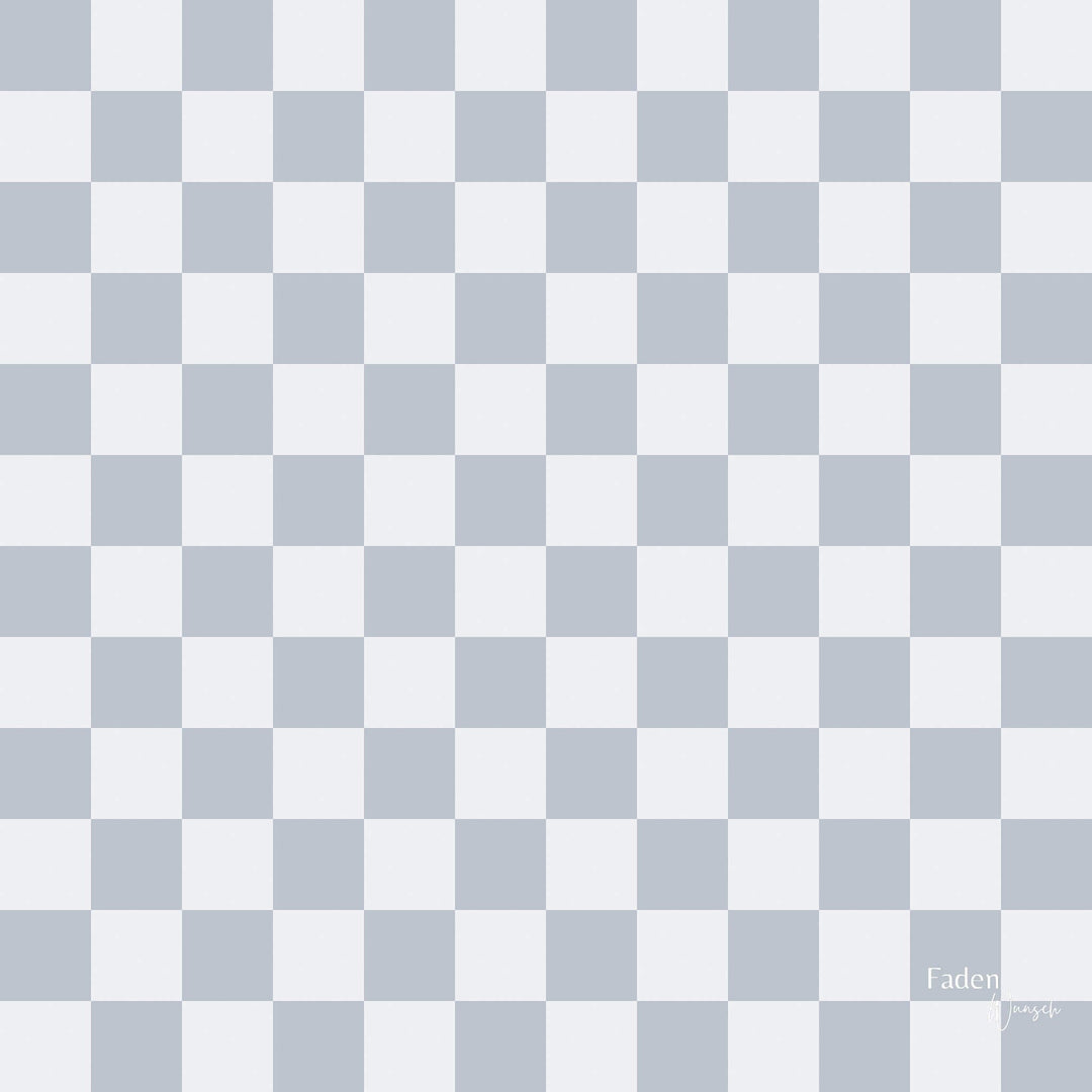 Lycra Checkerboard Grau fadenwunsch 