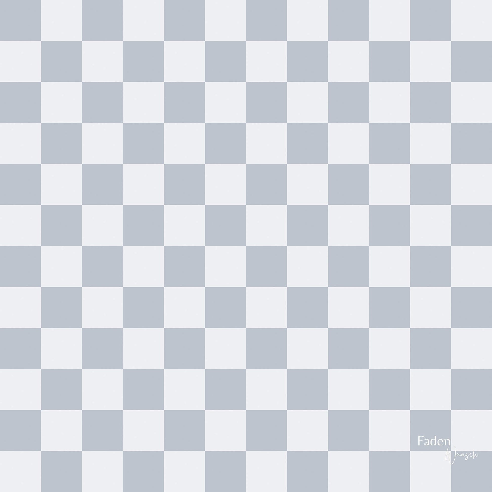 Lycra Checkerboard Grau fadenwunsch 