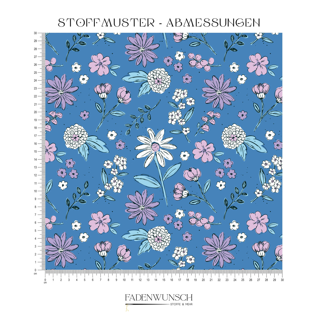 Vorbestellung | "Wildblumen Blau" fadenwunsch 