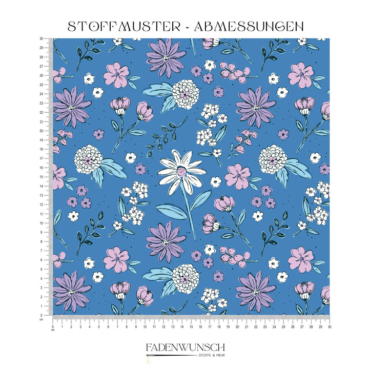 Vorbestellung | "Wildblumen Blau" fadenwunsch 