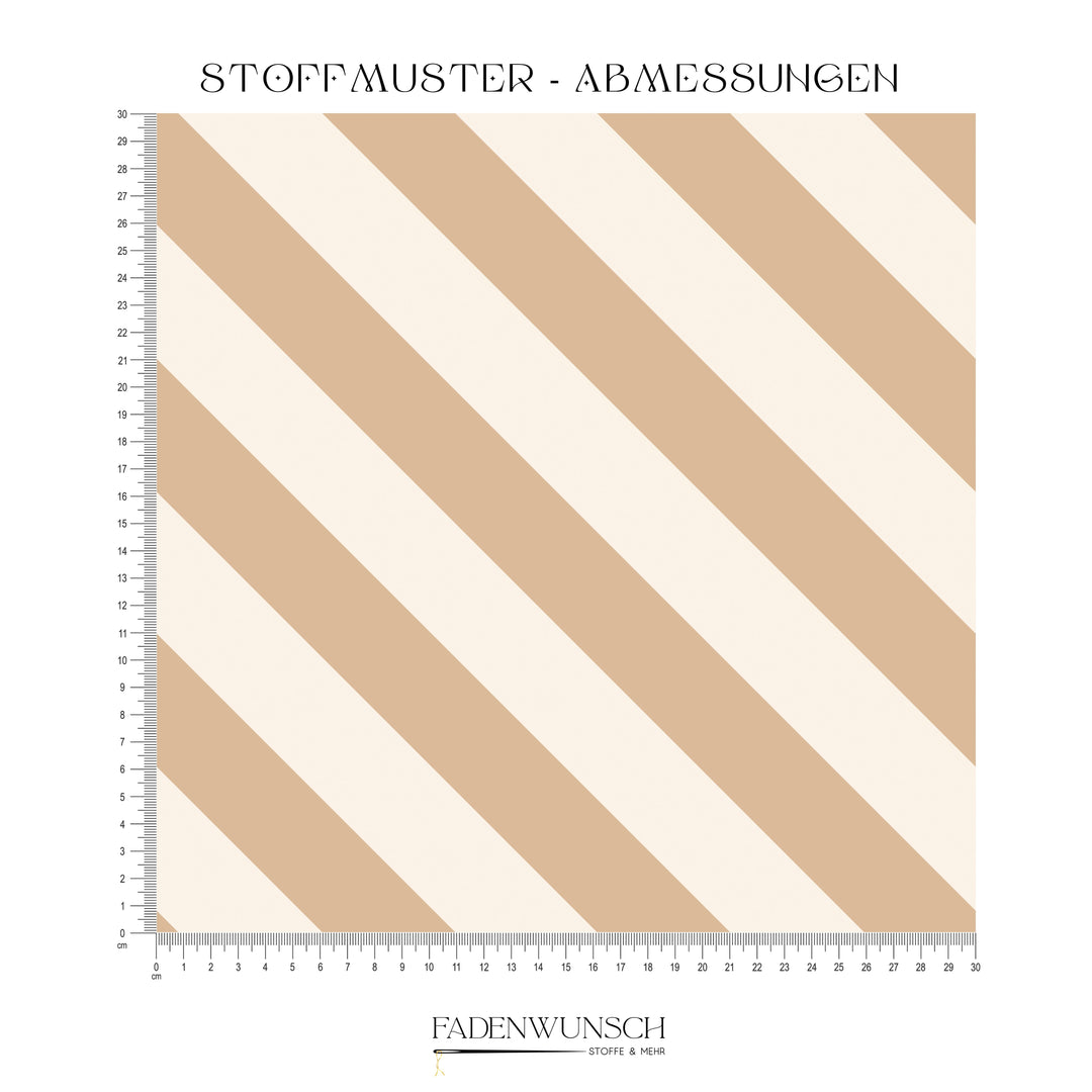Vorbestellung | "Donut Love Kombi Streifen Beige Dunkelbeige" fadenwunsch 