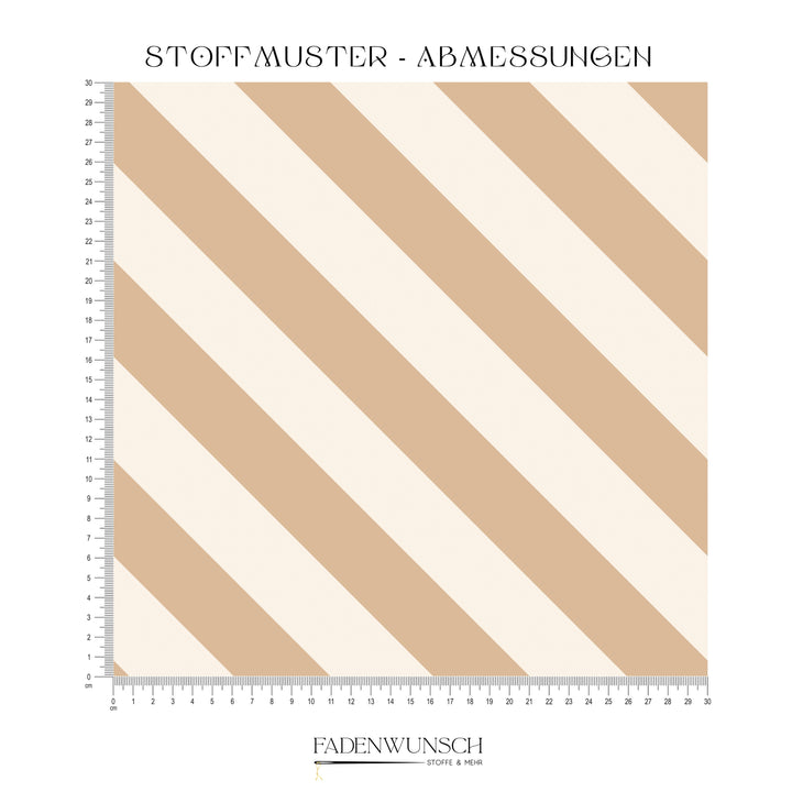 Vorbestellung | "Donut Love Kombi Streifen Beige Dunkelbeige" fadenwunsch 