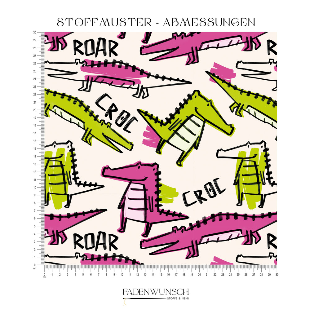 Vorbestellung | "Roar Croc Pink" fadenwunsch 