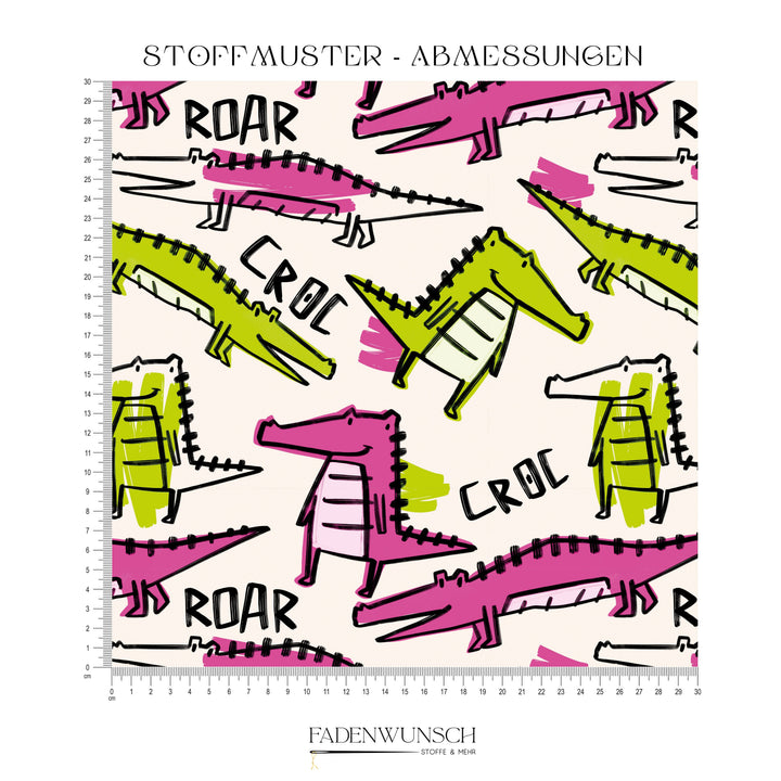 Vorbestellung | "Roar Croc Pink" fadenwunsch 