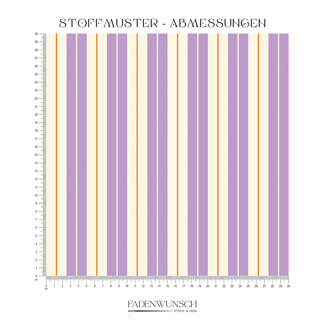 Vorbestellung | "Stripes Lilac Orange Cream" fadenwunsch 