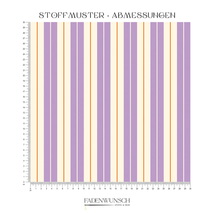 Vorbestellung | "Stripes Lilac Orange Cream" fadenwunsch 