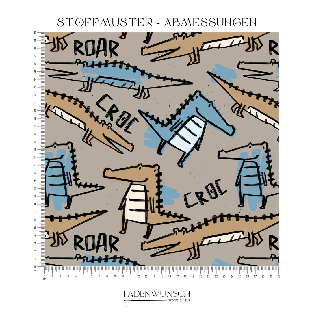 Vorbestellung | "Roar Croc Blau" fadenwunsch 