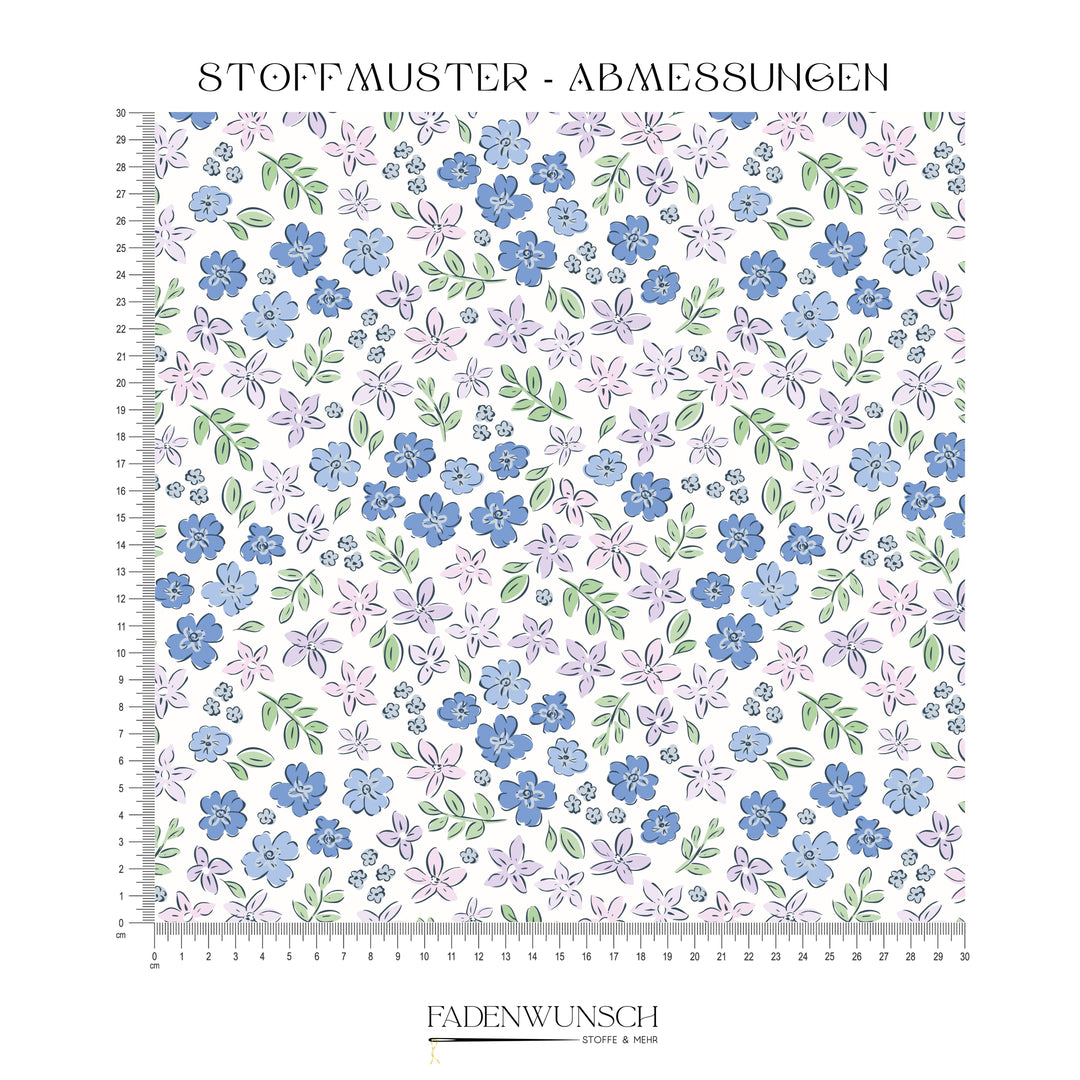 Vorbestellung | "Italian Flowers Blau" fadenwunsch 
