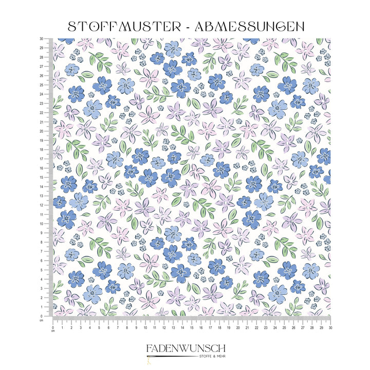 Vorbestellung | "Italian Flowers Blau" fadenwunsch 