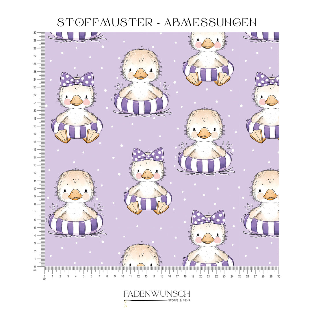 Vorbestellung | "Badeenten Girls Flieder" fadenwunsch 