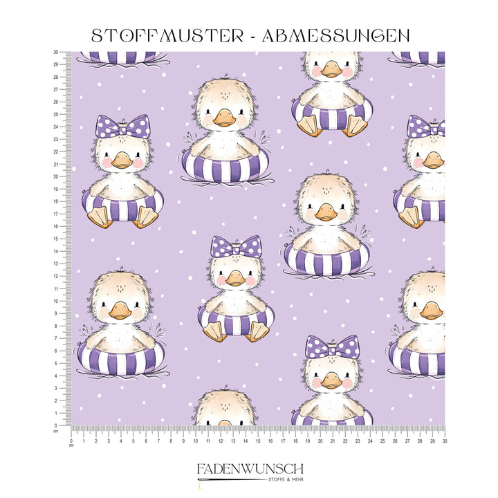 Vorbestellung | "Badeenten Girls Flieder" fadenwunsch 