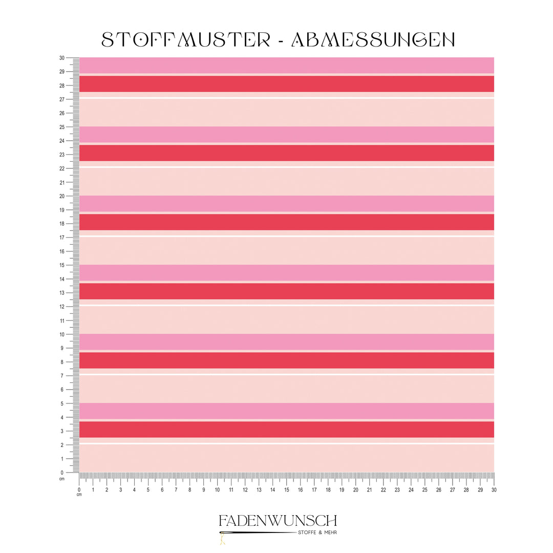 Vorbestellung | "Stripes Pink Coral Blush" fadenwunsch 