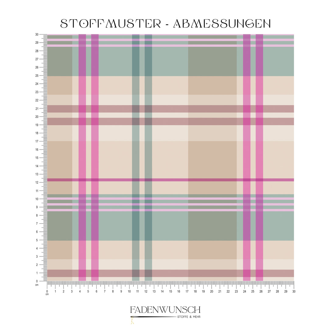 Vorbestellung | "Modern Tartan Pink" fadenwunsch 