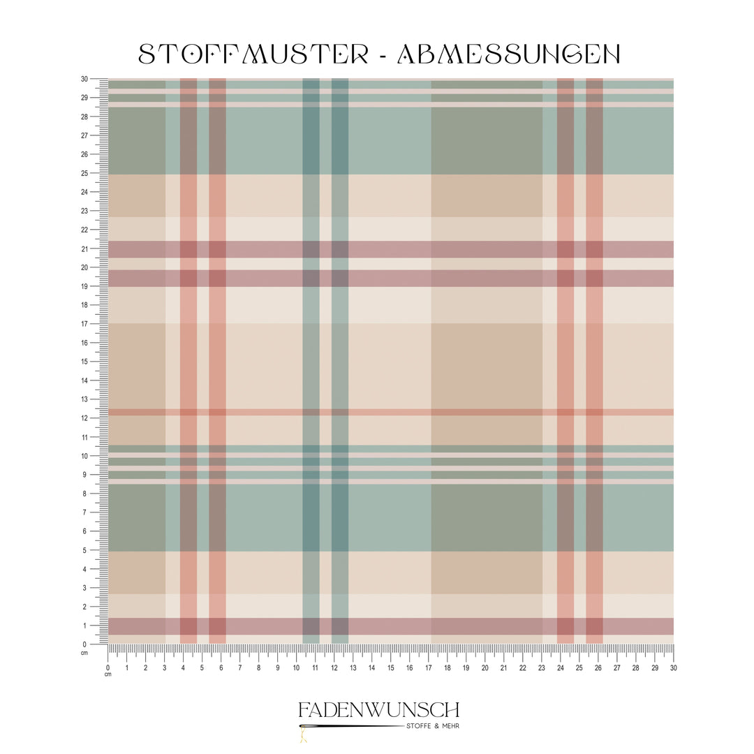 Vorbestellung | "Modern Tartan Mint" fadenwunsch 