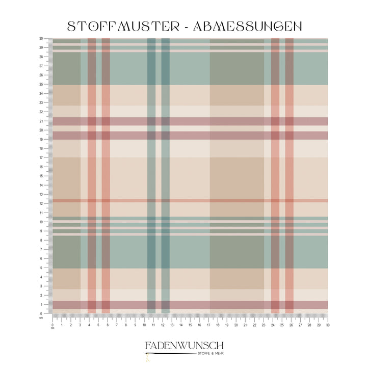 Vorbestellung | "Modern Tartan Mint" fadenwunsch 
