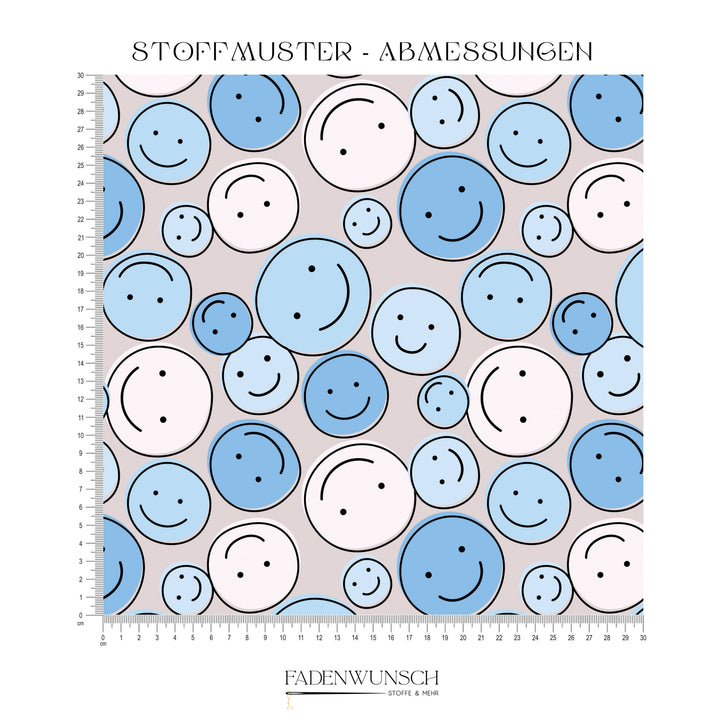 Vorbestellung | "Smiley Face Blau" fadenwunsch 
