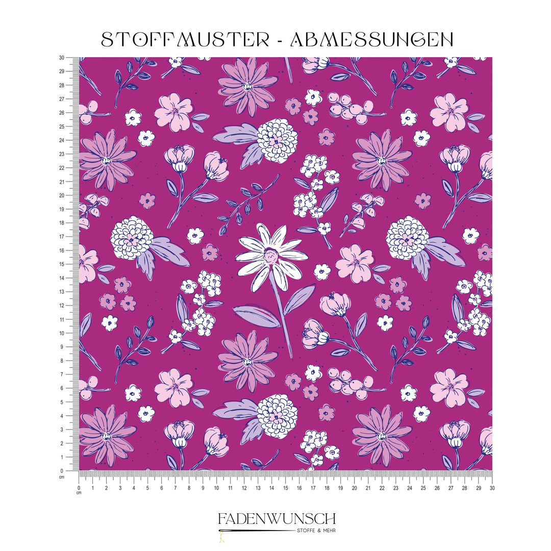 Vorbestellung | "Wildblumen Berry" fadenwunsch 