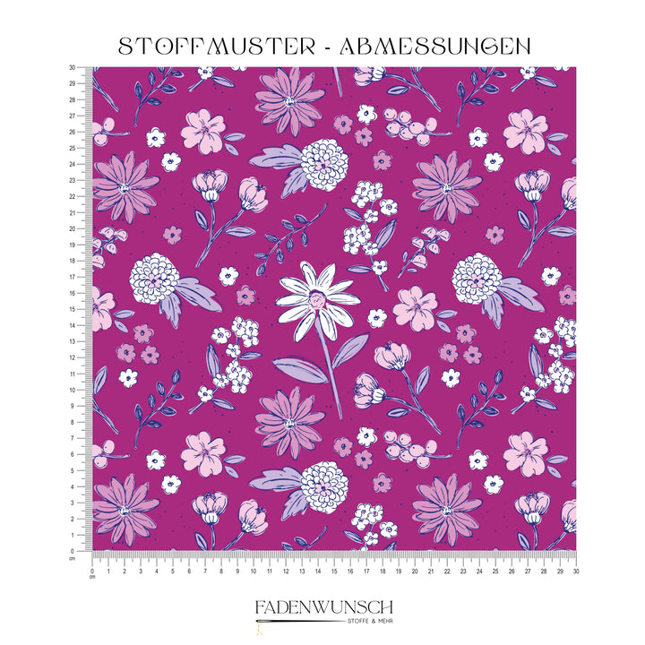 Vorbestellung | "Wildblumen Berry" fadenwunsch 