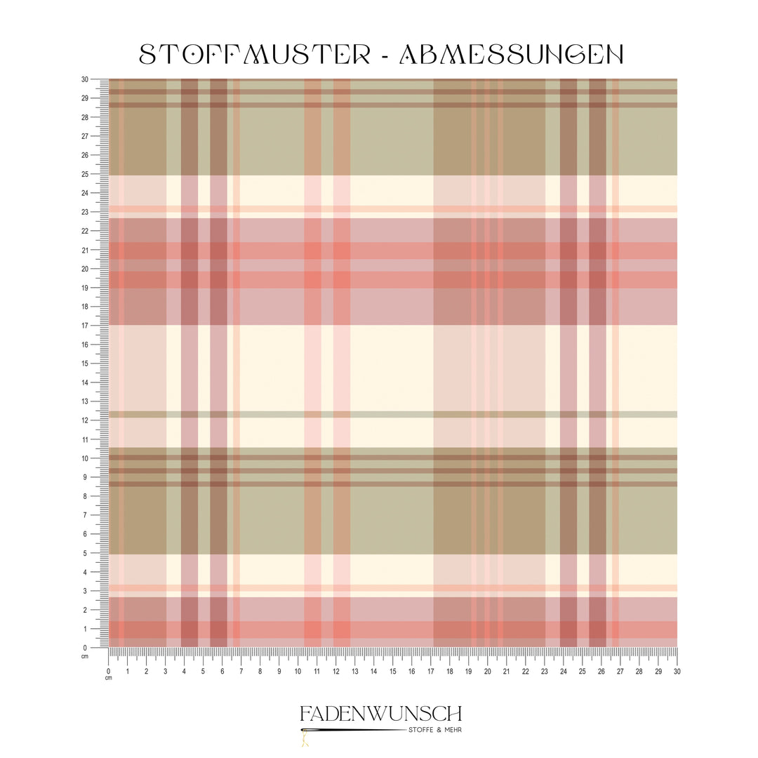 Vorbestellung | "Modern Tartan Grün" fadenwunsch 