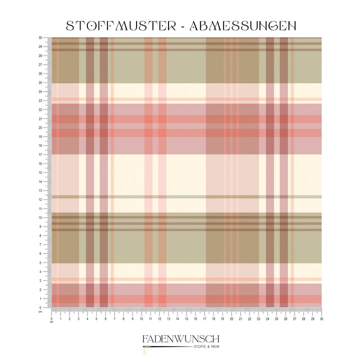 Vorbestellung | "Modern Tartan Grün" fadenwunsch 