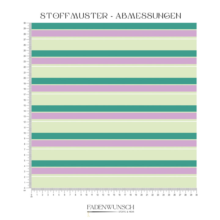 Vorbestellung | "Stripes Jade Lilac Lime" fadenwunsch 