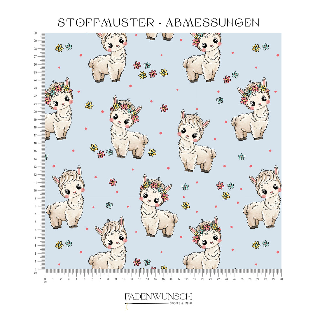 Vorbestellung | "Bloomy Alpaka Blau" fadenwunsch 