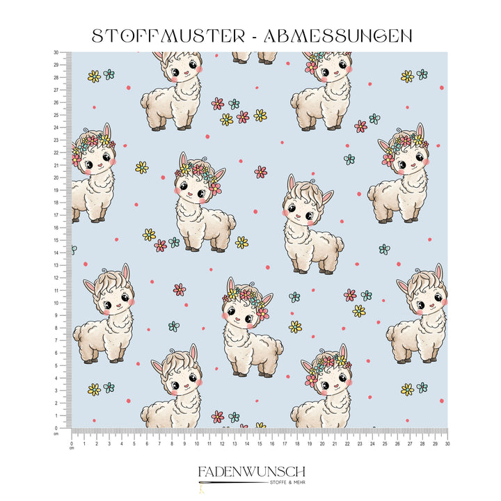 Vorbestellung | "Bloomy Alpaka Blau" fadenwunsch 
