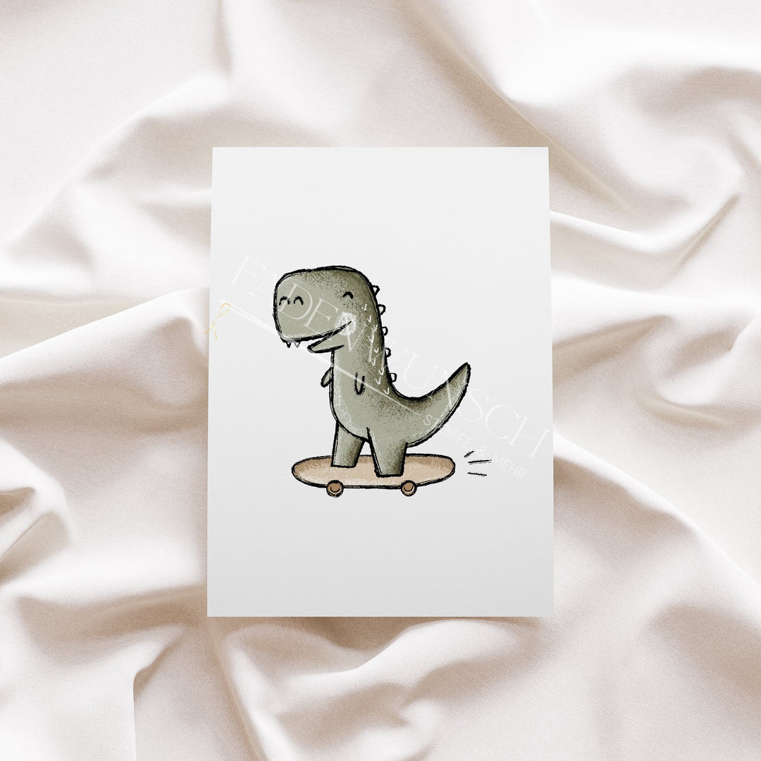 Vorbestellung | Bügelbild "Dino Roll 2" fadenwunsch 